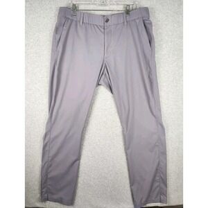 Under Armour Pants Mens 38x30 Gray Stretch Nylon Performance Golf Athletic Basic